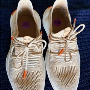 Sorel Athletic Shoes in Cream and Orange